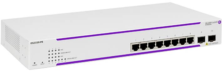 Alcatel-Lucent Enterprise OS2220-P8 Netzwerk Switch 8 Port PoE-Funktion