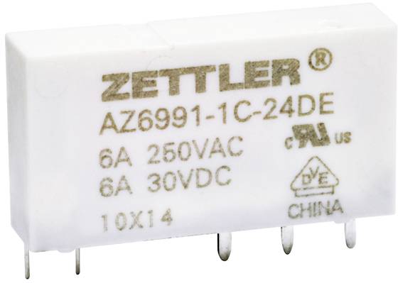 Zettler Electronics AZ6991-1C-12DA Printrelais 12 V/DC 8 1 Wechsler