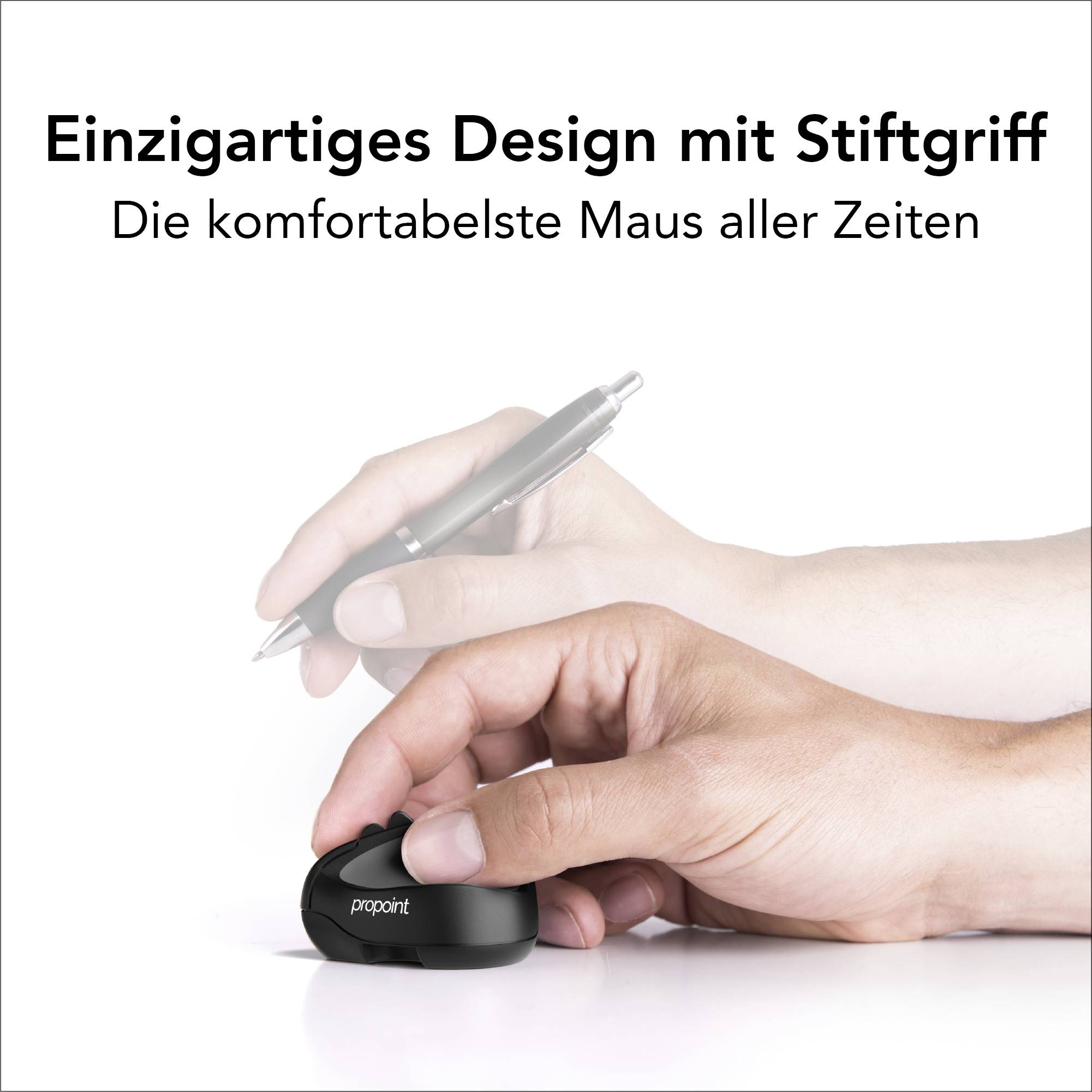 Swiftpoint ProPoint Ergonomische Maus Bluetooth® Optisch Schwarz 1800 dpi