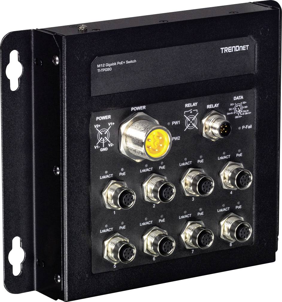 TrendNet 21.22.1426 TI-TPG80 Industrial Ethernet Switch