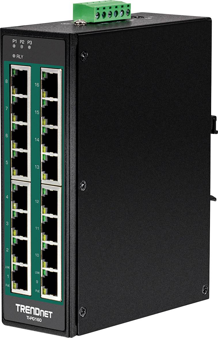 TrendNet 21.22.1441 TI-PG160 Industrial Ethernet Switch 10 / 100 / 1000 MBit/s
