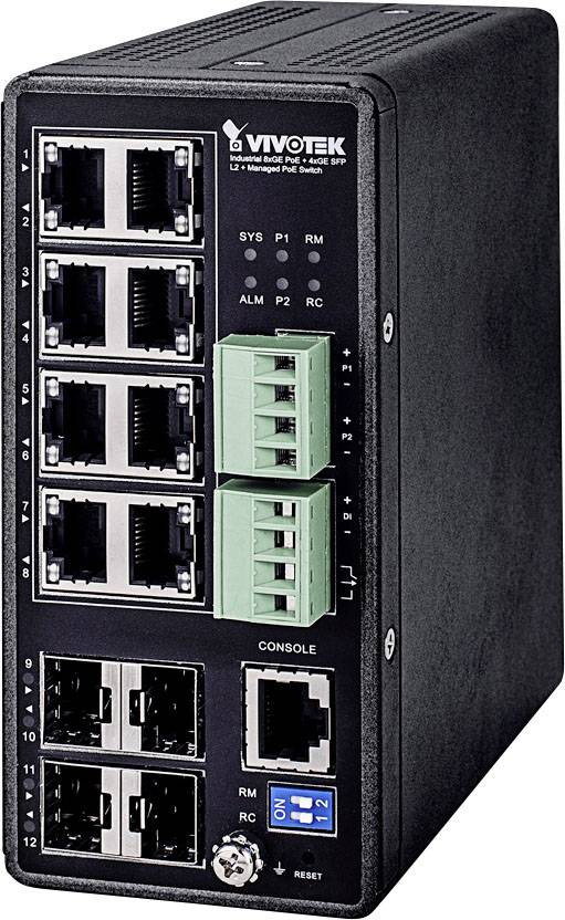 Vivotek PoE Switch Zubehör Digitalkameras AW-IHT-1271