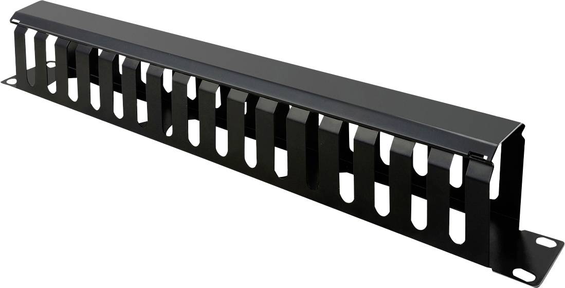 Value 26.99.0306 19 Zoll Netzwerkschrank-Frontblende 1 HE Schwarz (RAL 9005)