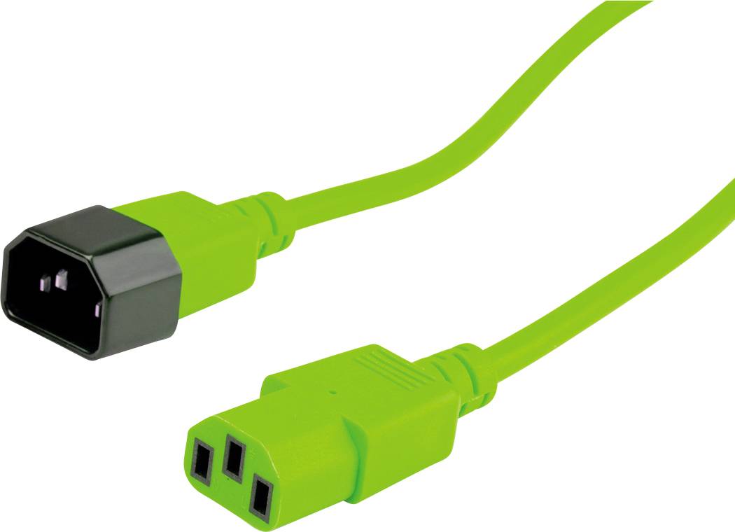 Roline 19.08.1528 Strom Verbindungskabel Grün 0.80 m