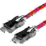 Roline HDMI Anschlusskabel HDMI-A Stecker, HDMI-A Stecker 3.00m Rot 11.04.5903 doppelt geschirmt, Ultra HD (8K) HDMI-Kabel