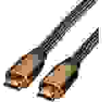 Roline HDMI Anschlusskabel HDMI-A Stecker, HDMI-A Stecker 2.00m Schwarz 11.04.5802 doppelt geschirmt HDMI-Kabel