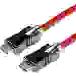 Roline HDMI Anschlusskabel HDMI-A Stecker, HDMI-A Stecker 5.00m Rot 11.04.5905 doppelt geschirmt, Ultra HD (8K) HDMI-Kabel