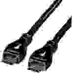 Roline HDMI Anschlusskabel HDMI-A Stecker, HDMI-A Stecker 7.50m Schwarz 11.04.5684 doppelt geschirmt HDMI-Kabel