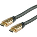 Roline HDMI Anschlusskabel HDMI-A Stecker, HDMI-A Stecker 7.50m Schwarz 11.04.5805 doppelt geschirmt HDMI-Kabel