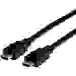 Value HDMI Anschlusskabel HDMI-A Stecker, HDMI-A Stecker 7.50m Schwarz 11.99.5695 doppelt geschirmt HDMI-Kabel