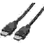 Value HDMI Anschlusskabel HDMI-A Stecker, HDMI-A Stecker 1.00m Schwarz 11.99.5901 doppelt geschirmt, Ultra HD (8K) HDMI-Kabel