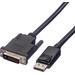 Roline DisplayPort / DVI Adapterkabel DisplayPort Stecker, DVI-D 24+1pol. Stecker 1.00m Schwarz 11.04.5771 Geschirmt Roline DisplayPort / DVI Adapterkabel DisplayPort Stecker, DVI-D 24+1pol. Stecker 1.00m Schwarz 11.04.5771 Geschirmt
