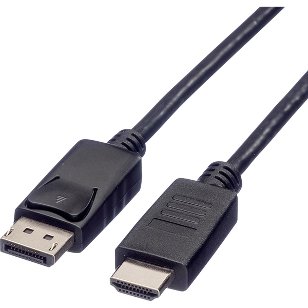 Roline DisplayPort / HDMI Adapterkabel DisplayPort Stecker, HDMI-A Stecker 4.50m Schwarz 11.04.5783 Geschirmt DisplayPort-Kabel Roline DisplayPort / HDMI Adapterkabel DisplayPort Stecker, HDMI-A Stecker 4.50m Schwarz 11.04.5783 Geschirmt DisplayPort-Kabel