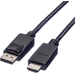 Roline DisplayPort / HDMI Adapterkabel DisplayPort Stecker, HDMI-A Stecker 4.50m Schwarz 11.04.5783 Geschirmt DisplayPort-Kabel Roline DisplayPort / HDMI Adapterkabel DisplayPort Stecker, HDMI-A Stecker 4.50m Schwarz 11.04.5783 Geschirmt DisplayPort-Kabel