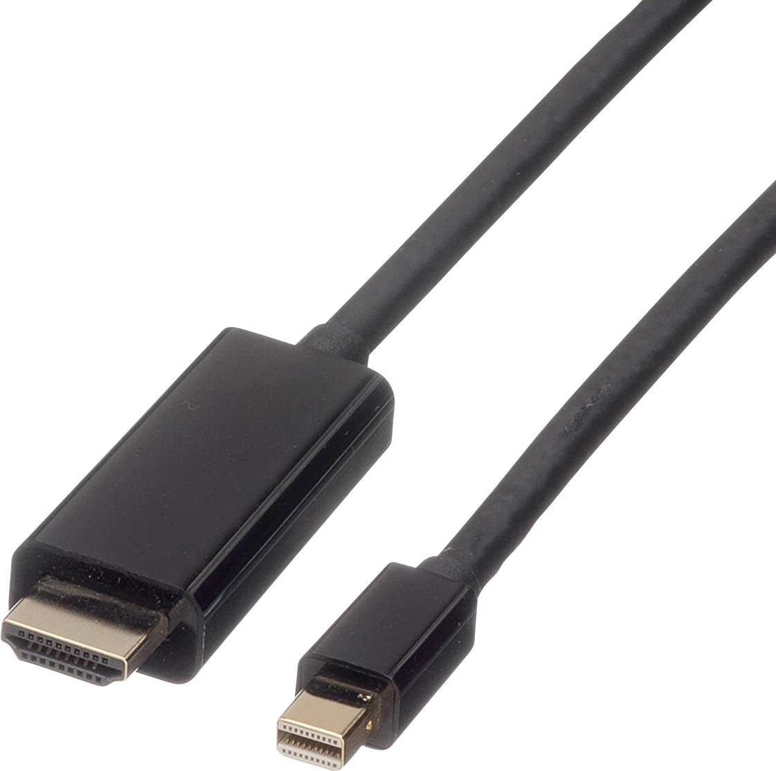 Roline Mini-DisplayPort / HDMI Adapterkabel Mini DisplayPort Stecker, HDMI-A Stecker 3.00 m Schwarz 11.04.5797 Geschirmt DisplayPort-Kabel
