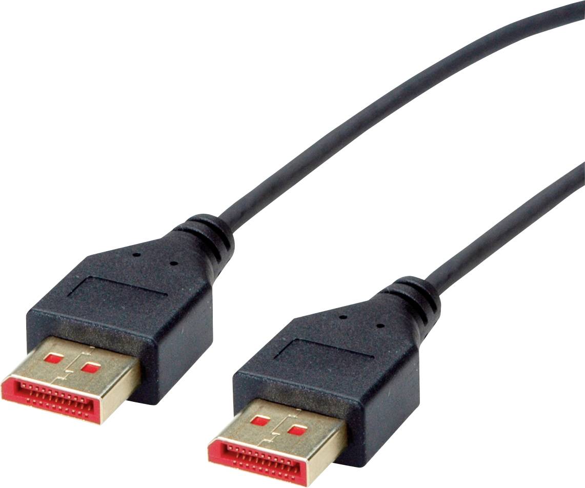Zwei schwarze USB-Kabel mit roten Anschlüssen liegen parallel nebeneinander.