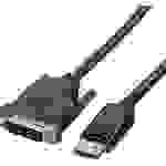 Roline DisplayPort / DVI Adapterkabel DisplayPort Stecker, DVI-D 24+1pol. Stecker 3.00m Schwarz 11.04.5773 Geschirmt