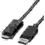 Roline DisplayPort / HDMI Adapterkabel DisplayPort Stecker, HDMI-A Stecker 3.00m Schwarz 11.04.5787 Geschirmt DisplayPort-Kabel