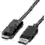 Roline DisplayPort / HDMI Adapterkabel DisplayPort Stecker, HDMI-A Stecker 2.00m Schwarz 11.04.5786 Geschirmt DisplayPort-Kabel