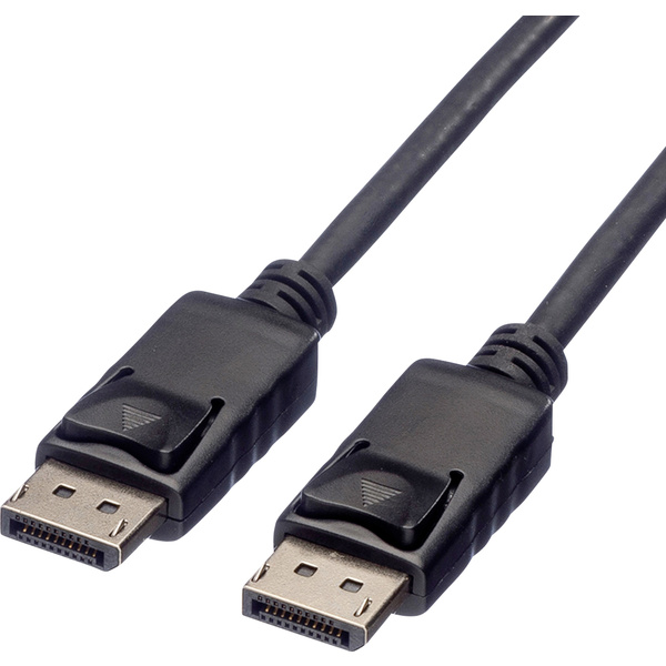 Roline DisplayPort Anschlusskabel DisplayPort Stecker, DisplayPort Stecker 2.00m Schwarz 11.04.5762 Geschirmt DisplayPort-Kabel