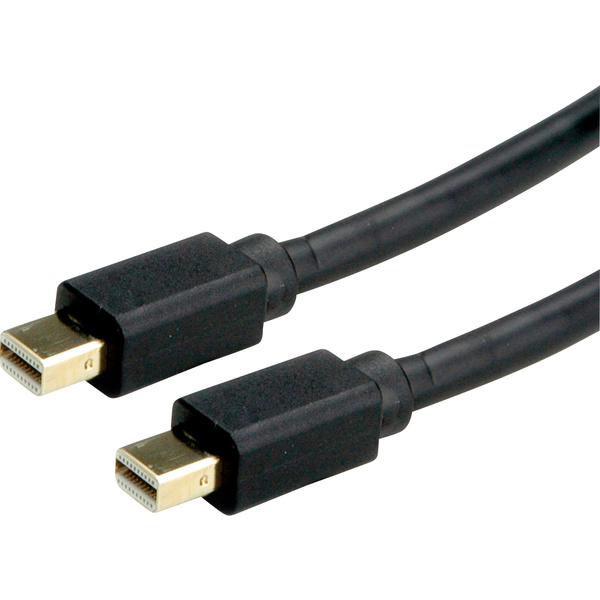 Roline Mini-DisplayPort Anschlusskabel Mini DisplayPort Stecker, Mini DisplayPort Stecker 1.00m Schwarz 11.04.5817 Geschirmt