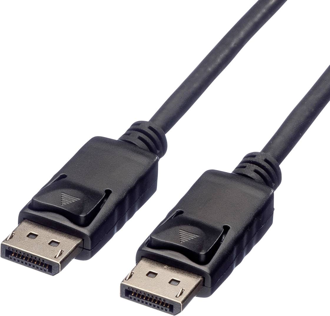 Roline DisplayPort Anschlusskabel DisplayPort Stecker, DisplayPort Stecker 3.00 m Schwarz 11.04.5763 Geschirmt DisplayPort-Kabel