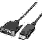 Value DisplayPort / DVI Adapterkabel DisplayPort Stecker, DVI-D 24+1pol. Stecker 1.00m Schwarz 11.99.5614 Geschirmt