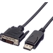 Value DisplayPort / DVI Adapterkabel DisplayPort Stecker, DVI-D 24+1pol. Stecker 3.00m Schwarz 11.99.5616 Geschirmt Value DisplayPort / DVI Adapterkabel DisplayPort Stecker, DVI-D 24+1pol. Stecker 3.00m Schwarz 11.99.5616 Geschirmt