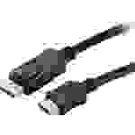 Value DisplayPort / HDMI Adapterkabel DisplayPort Stecker, HDMI-A Stecker 10.00m Schwarz 11.99.5784 Geschirmt DisplayPort-Kabel