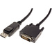 Value DisplayPort / DVI Adapterkabel DisplayPort Stecker, DVI-D 24+1pol. Stecker 2.00m Schwarz 11.99.5610 Geschirmt