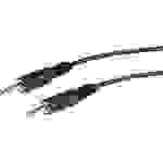 Câble de raccordement Roline 11.09.4501 Jack audio [1x Jack mâle 3.5 mm - 1x Jack mâle 3.5 mm] 1.00 m noir blindé