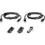 ATEN KVM Anschlusskabel [1x DisplayPort Stecker, USB 2.0 Stecker A, Klinkenstecker 3.5mm - 1x USB 2.0 Buchse B, Klinkenstecker