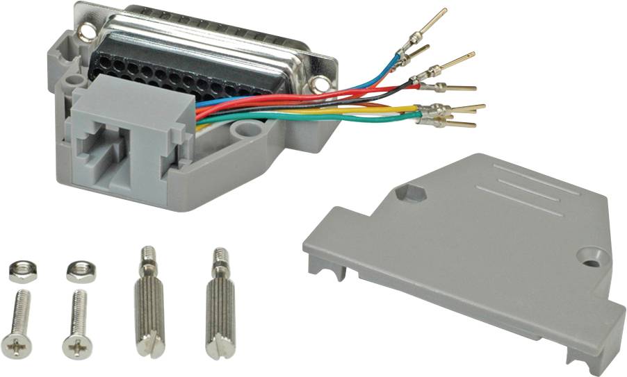 Roline D-SUB Adapter D-SUB-Stecker 25pol. - RJ45-Buchse 1 St.