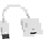 Roline DisplayPort / HDMI Adapterkabel DisplayPort Stecker, HDMI-A Buchse 0.15m Weiß 12.03.3160 DisplayPort-Kabel