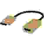 Roline DisplayPort / HDMI Adapterkabel DisplayPort Stecker, HDMI-A Buchse 0.15m Schwarz/Gold 12.88.3170 DisplayPort-Kabel