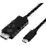 Roline USB-C® / HDMI Adapterkabel USB-C® Stecker, HDMI-A Stecker 1.00m Schwarz 11.04.5840 USB-C®-Displaykabel