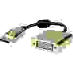 Roline DisplayPort / DVI Adapterkabel DisplayPort Stecker, DVI-D 24+1pol. Buchse 0.15m Schwarz/Gold 12.03.3175 DisplayPort-Kabel