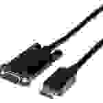 Value DisplayPort / VGA Adapterkabel DisplayPort Stecker, VGA 15pol. Stecker 2.00 m Schwarz 11.99.5