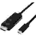 Value USB-C® / HDMI Adapterkabel USB-C® Stecker, HDMI-A Stecker 1.00m Schwarz 11.99.5840 USB-C®-Displaykabel
