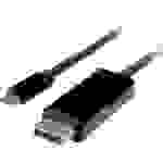 Value USB-C® / DisplayPort Adapterkabel USB-C® Stecker, DisplayPort Stecker 2.00m Schwarz 11.99.5846 USB-C®-Displaykabel