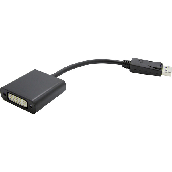 Value DisplayPort / DVI Adapterkabel DisplayPort Stecker, DVI-D 24+1pol. Buchse 0.15m Schwarz 12.99.3133 DisplayPort-Kabel