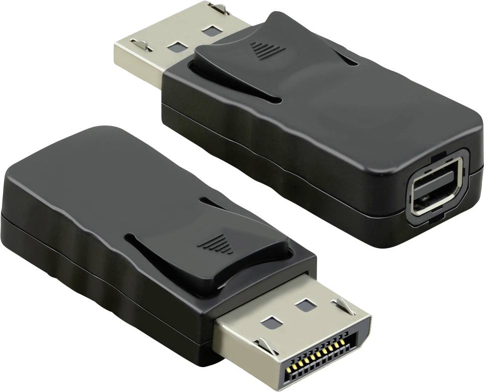 Value 12.99.3160 Adapter [1x DisplayPort Stecker - 1x Mini-DisplayPort Buchse] Schwarz