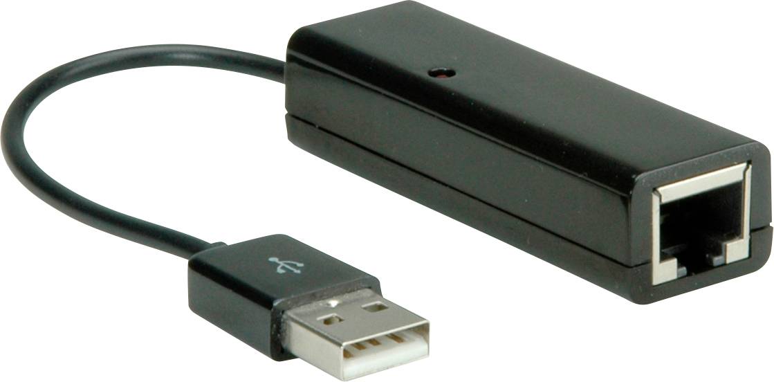 Value USB 2.0 Konverter [1x USB 2.0 Stecker A - 1x RJ45-Buchse]