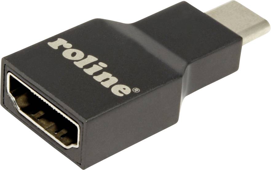 Roline 12.03.3224 Adapter [1x USB-C® Stecker - 1x HDMI-Buchse] Grau