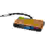 Roline USB-C® / HDMI Adapterkabel USB-C® Stecker, HDMI-A Buchse 0.10m Schwarz/Gold 12.03.3155 USB-C®-Displaykabel