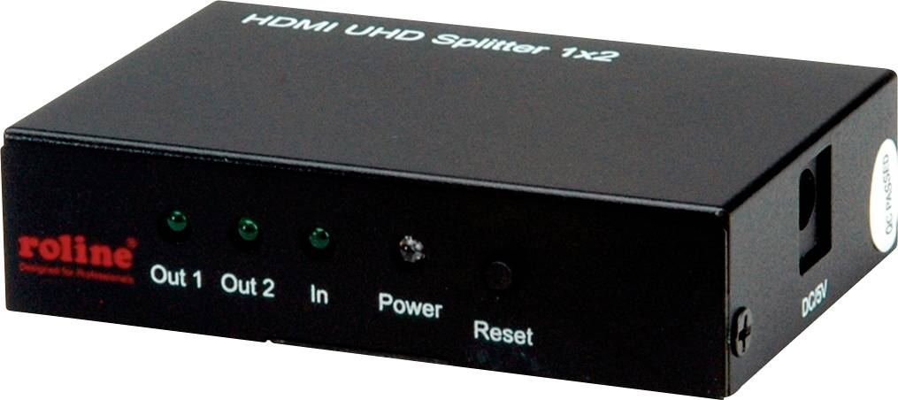 Roline 14.01.3585 HDMI-Splitter 3840 x 2160 Pixel Schwarz