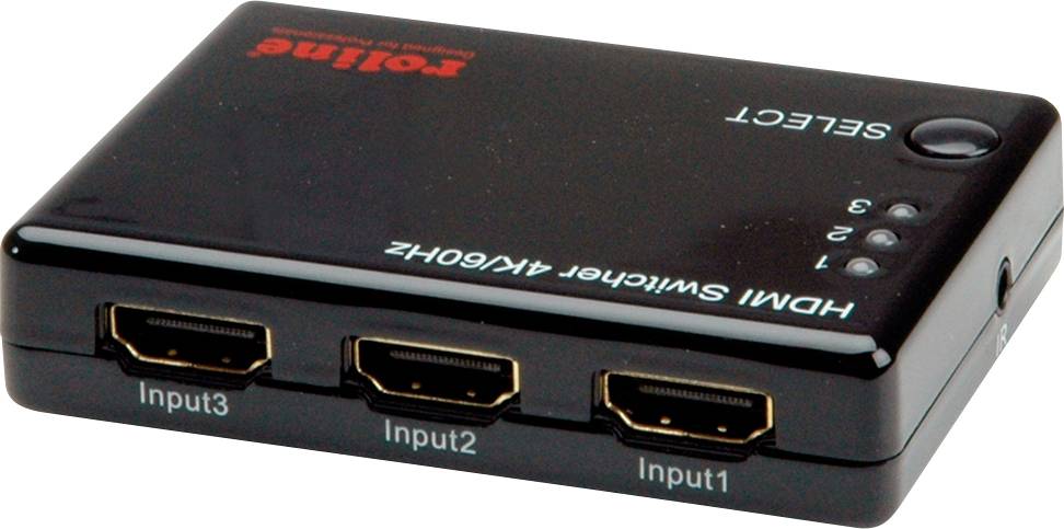 Roline 14.01.3575 HDMI-Switch 3840 x 2160 Pixel Schwarz