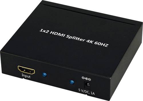 Value 14.99.3582 HDMI-Splitter 4096 x 2160 Pixel Schwarz