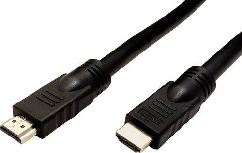 Roline HDMI Anschlusskabel 25.00m 14.01.3454 Geschirmt Schwarz [1x HDMI-Stecker - 1x HDMI-Stecker]