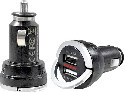 Roline 19.07.1054 USB-Ladegerät KFZ Ausgangsstrom (max.) 3100mA 2 x USB
